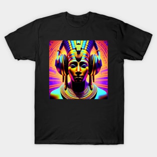 Ancient Egyptian Psychedelic Afrofuturism Music T-Shirt